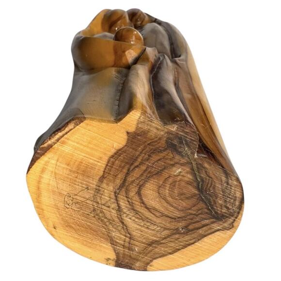 Bethlehem Hand Carved Holy Family Olive Wood Statue Israel Jesus Mary Joseph 8” - Picture 9 of 15